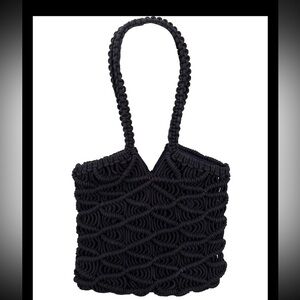 C&C California Macramé Boho Style Navy Blue Handbag